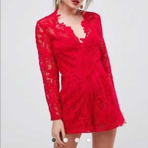 Red romper